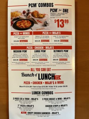 Menu photo 4 Shakey's Pizza Parlor Glendale, CA