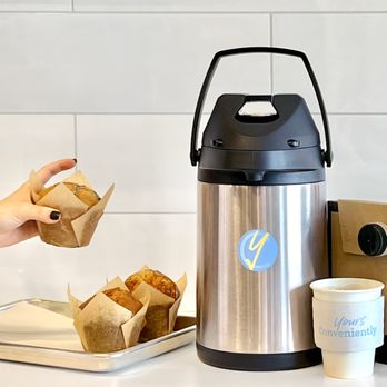 Yours Conveniently - We're happy to cater your next meeting or event! We offer coffee service and freshly baked goods. Call minimum 1 day in advance to order. - Cafes Near Me - Aurora, Ontario