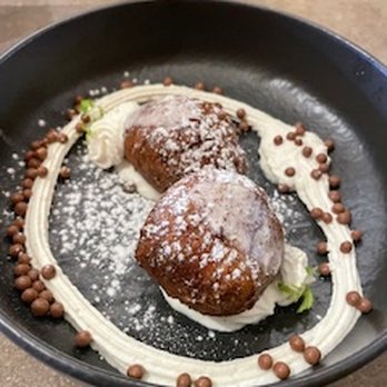 Sonoma Restaurant and Wine Bar - Wow dessert is the greatest. Papanasi, fried dough, white chocolate ganache! - New American Near Me - Washington, DC, District of Columbia Sonoma Restaurant and Wine Bar - Wow dessert is the greatest. Papanasi, fried dough, white chocolate ganache! - New American Near Me - Washington, DC, District of Columbia
