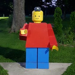 Tin Cup Driving Range &  Mini Putt - Big Lego man!