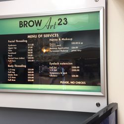Brow Art23 - Procedures & Prices - 2017