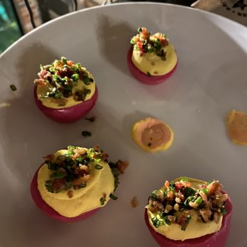 Britesmith Brewing - Williamsville - Beet pickled deviled eggs - Pizza Near Me - Williamsville, New York Britesmith Brewing - Williamsville - Beet pickled deviled eggs - Pizza Near Me - Williamsville, New York