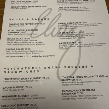Elway's - Menu - New American Near Me - Denver, Colorado Elway's - Menu - New American Near Me - Denver, Colorado