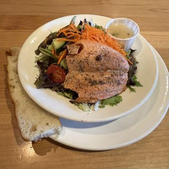 Frankie's Modern Diner - Small garden salad with salmon - Diners Near Me - Victoria, British Columbia Frankie's Modern Diner - Small garden salad with salmon - Diners Near Me - Victoria, British Columbia