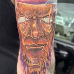 Forsaken Art Tattoo - Color tattoo of handsome jack from the popular video game "borderlands" done by BM