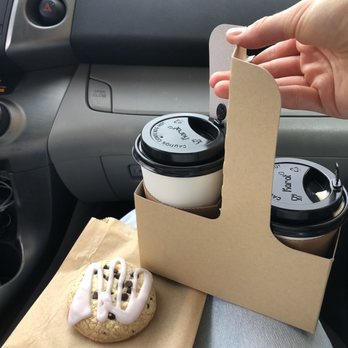 Castle Coffee - Two coffees and a lavender chocolate chip cookie - Coffee & Tea Near Me - Albuquerque, New Mexico
