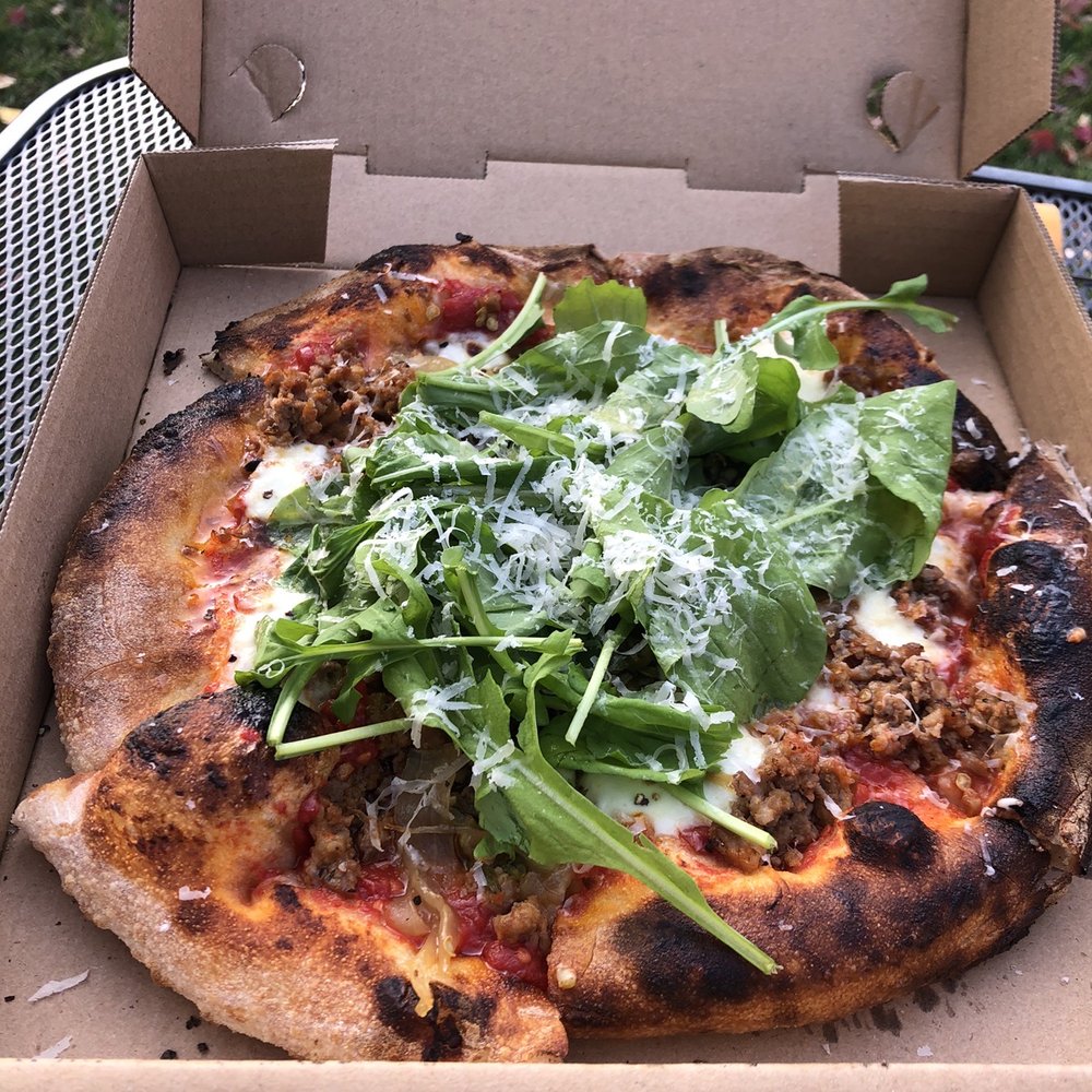 Boone Dog Pizza - Sausage and Padron. perfectly spicy - Pizza Near Me - Sisters, Oregon Boone Dog Pizza - Sausage and Padron. perfectly spicy - Pizza Near Me - Sisters, Oregon