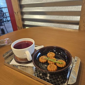 The Tea Barn - Hibiscus tea and yakgwa. - Coffee & Tea Near Me - Orem, Utah