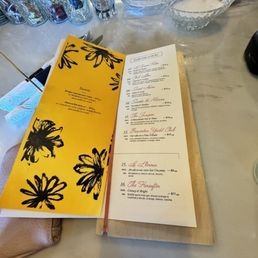 Sweet and drinks menu Sweet and drinks menu