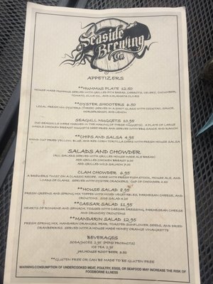 Menu photo 7 Seaside Brewing Company Seaside, OR Menu photo 7 Seaside Brewing Company Seaside, OR