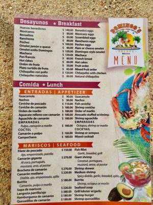 Menu photo 3 Domingo's Yelapa, JAL