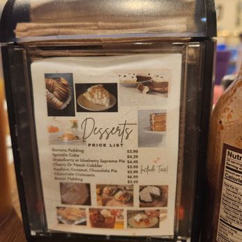 Poor Richard's Cafe - Desserts menu - Breakfast & Brunch Near Me - Plano, Texas
