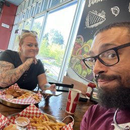 Philly cheesesteak combo, and fish and chips combo. Me and the wife decided to try this place for the first time!!!!