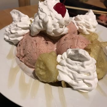 Sushi Sam - Fried bananas with honey and red bean ice cream! - Japanese Near Me - Southlake, Texas Sushi Sam - Fried bananas with honey and red bean ice cream! - Japanese Near Me - Southlake, Texas