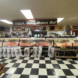 Ferguson's Meat Market - Inside meat counter.