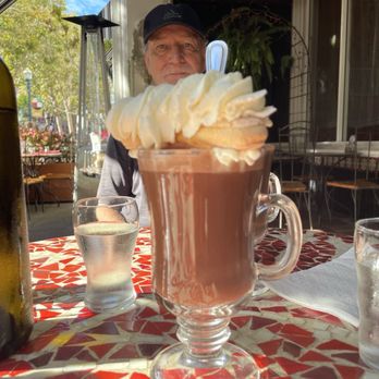 Chocolate - Hot chocolate and whipped cream - Desserts Near Me - Santa Cruz, California