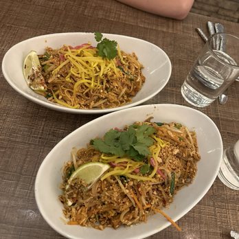 Malai Kitchen - Chicken Pad Thai - medium heat - Thai Near Me - Dallas, Texas