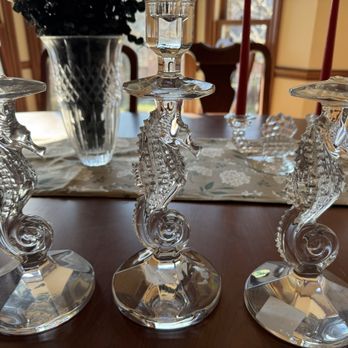 Positive Moves - Two out of three Waterford seahorse candlesticks. The damage is obvious! - Movers Near Me - Charleston, West Virginia Positive Moves - Two out of three Waterford seahorse candlesticks. The damage is obvious! - Movers Near Me - Charleston, West Virginia