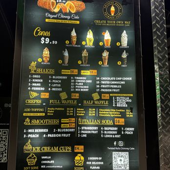 Twisted Rolls Chimney Cake - menu - Desserts Near Me - Tampa, Florida Twisted Rolls Chimney Cake - menu - Desserts Near Me - Tampa, Florida