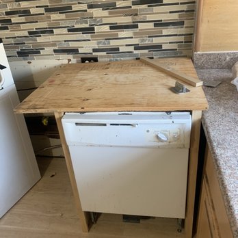 Mickey's Installation - Built cabinet for dishwasher in mobile home - Plumbing Near Me - San Jose, California Mickey's Installation - Built cabinet for dishwasher in mobile home - Plumbing Near Me - San Jose, California