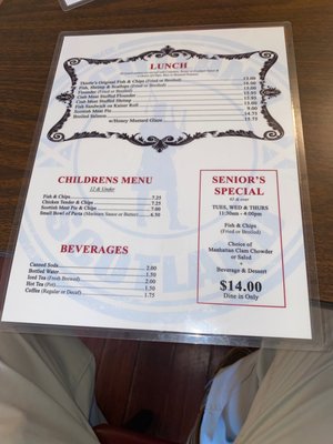 Menu photo 4 The Thistle Fish And Chips Lyndhurst, NJ