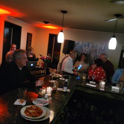 Osteria - The bar, with band