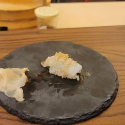 Squid nigiri, so tender