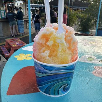 Peace Love Shave Ice - Mango, tiger's blood, and passion fruit - Shaved Ice Near Me - Kihei, Hawaii Peace Love Shave Ice - Mango, tiger's blood, and passion fruit - Shaved Ice Near Me - Kihei, Hawaii
