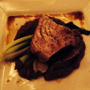 Oasis on the Beach - Ahi with bok choy and Okinawan sweet potatoe and truffled vinegarette. Yum! - Hawaiian Near Me - Kapaa, Hawaii Oasis on the Beach - Ahi with bok choy and Okinawan sweet potatoe and truffled vinegarette. Yum! - Hawaiian Near Me - Kapaa, Hawaii