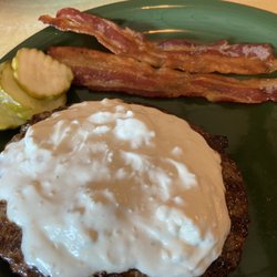 Roadside Restaurants - Bleu Cheese Bacon Burger