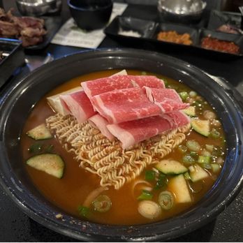 Origin Korean BBQ - Brisket soybean hotpot with noodles - Korean Near Me - Los Angeles, California Origin Korean BBQ - Brisket soybean hotpot with noodles - Korean Near Me - Los Angeles, California
