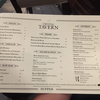 Crystal Tavern - Menu - American Near Me - Hamburg, New Jersey
