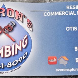 Everon's Plumbing - Everon's plumbing business card
