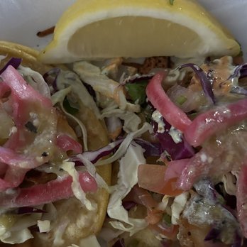 Tacos Y Más - Can you find the fish and shrimp in these tacos? - Tacos Near Me - Chino, California Tacos Y Más - Can you find the fish and shrimp in these tacos? - Tacos Near Me - Chino, California