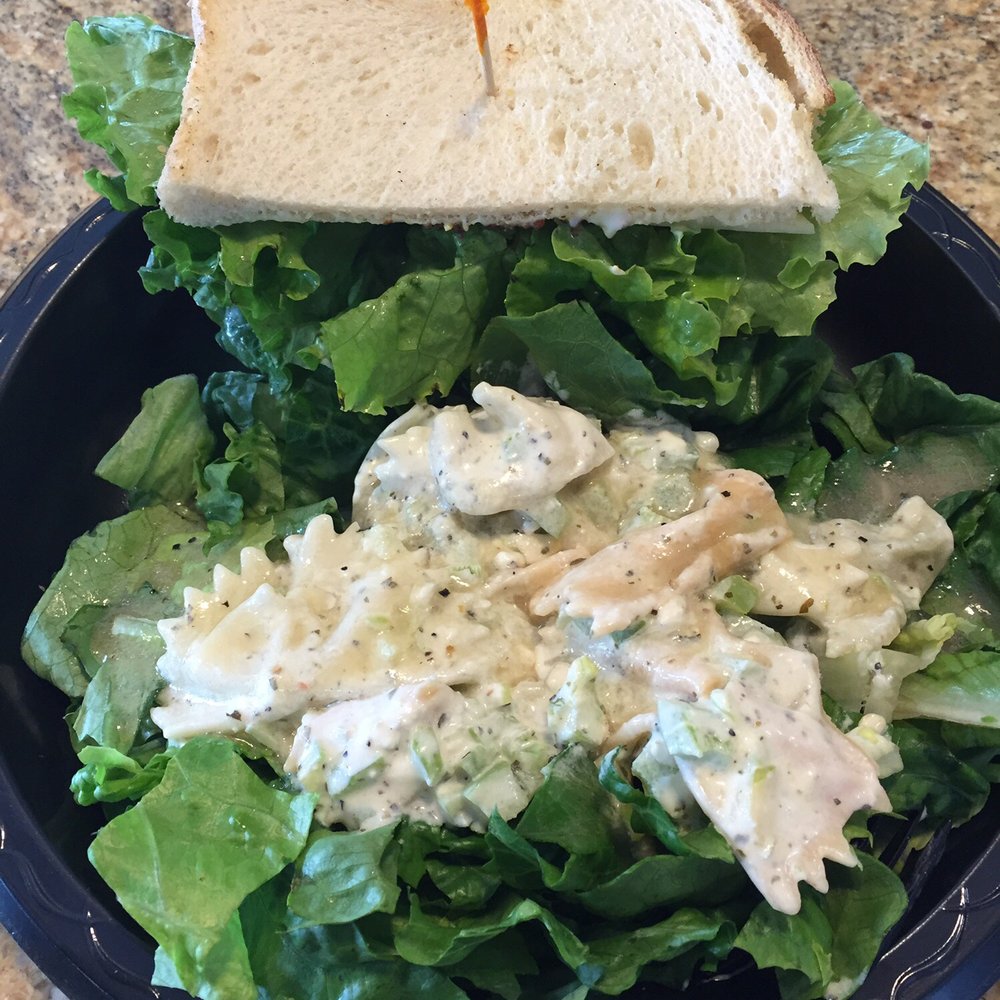 Vega Caffe Mexican Deli - 1/2 grilled chicken sandwich and 1/2 pesto pasta salad - Delis Near Me - Chula Vista, California Vega Caffe Mexican Deli - 1/2 grilled chicken sandwich and 1/2 pesto pasta salad - Delis Near Me - Chula Vista, California