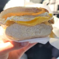 Granite Place Cafe - Sausage egg and cheese English muffin