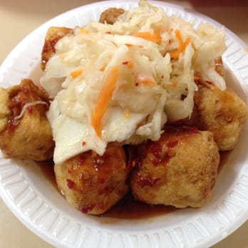 International Mall - "Stinky" tofu, ie not stinky at all - Chinese Near Me - Westmont, Illinois