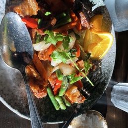 Basil Crispy Pork Belly