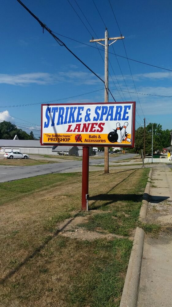 Strike & Spare Bowling Lanes Logo