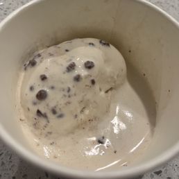 this was the portion. FOR TWO SCOOPS!!!