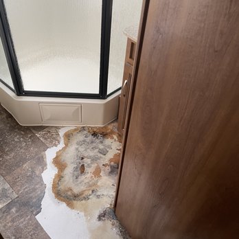 Camping World - Gulf Breeze - Bathroom damage - RV Dealers Near Me - Gulf Breeze, Florida