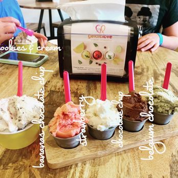 GelatoLove - Gelato flight (flavors shown in picture) - Desserts Near Me - Carlsbad, California