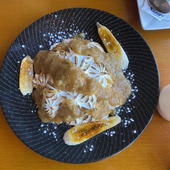 Beverly's - Banana Foster Baked Alaska (minus the Rum ) - New American Near Me - Coeur d'Alene, Idaho