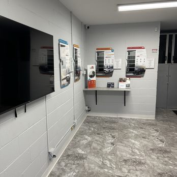 Super tinting - Waiting room with tv and tuning options. They also have free WiFi - Car Window Tinting Near Me - Glenview, Illinois