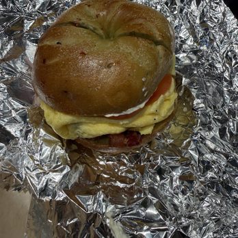 Liberty Bagels - Bacon egg and cheese on a jalapeño bagel - Bagels Near Me - New York, New York