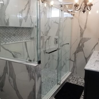 Cascas Glass - Master bathroom. - Windows Installation Near Me - West Covina, California