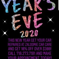 Zaloom's Auto Repair - This New Year save 10% off any repair over $300! Call 718.273.7181 and make your appointment today!