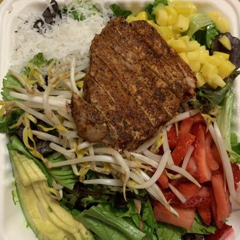 Aloha Salads - So fail.  Workers forgot salad dressing for this Ono Island Ahi salad. - Sandwiches Near Me - Kapolei, Hawaii