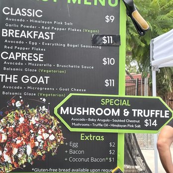 Smashed Avocado Toast - Menu July 2022 - Food Stands Near Me