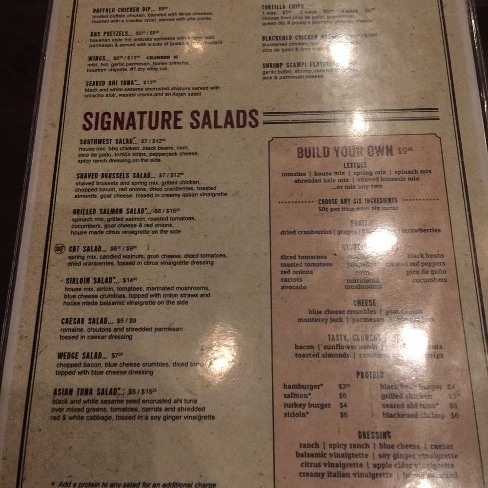 CharBar No 7 - The menu - Bars Near Me - Mint Hill, North Carolina CharBar No 7 - The menu - Bars Near Me - Mint Hill, North Carolina